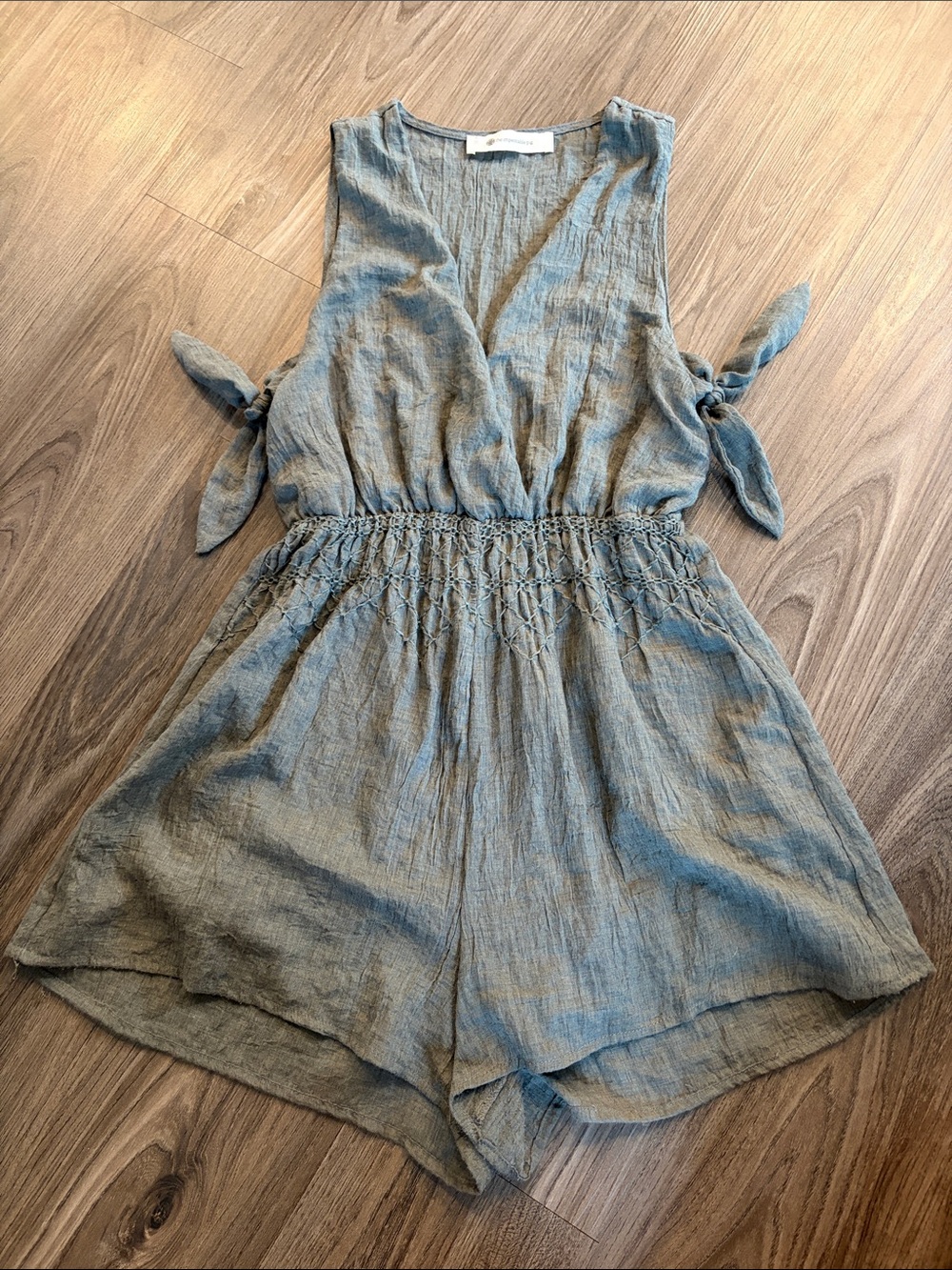 The Impeccable Pig Linen Shorts Romper